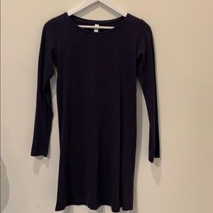 American Apparel classic l/s t-shirt dress in Navy